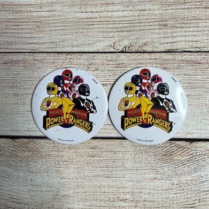 90s Vintage Mighty Morphin Power Rangers Button Pins